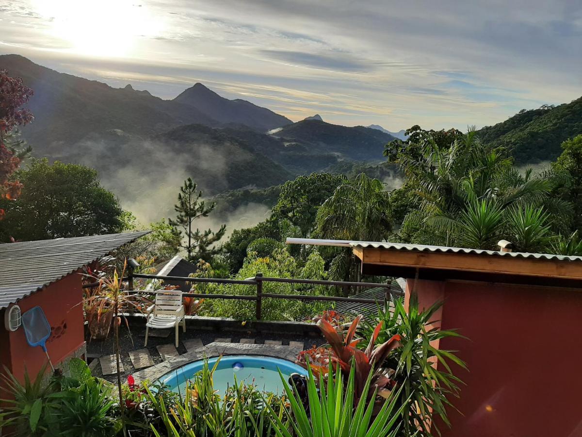 Villa Chalé Pakere Belavista - mirante deslumbrante para vale e montanhas, wi-fi, sauna e piscina à Lumiar Extérieur photo