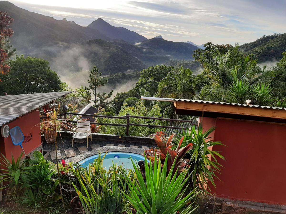 Villa Chalé Pakere Belavista - mirante deslumbrante para vale e montanhas, wi-fi, sauna e piscina à Lumiar Extérieur photo